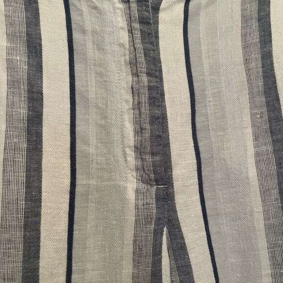 Talbots Striped Linen Pants - Picture 3 of 7